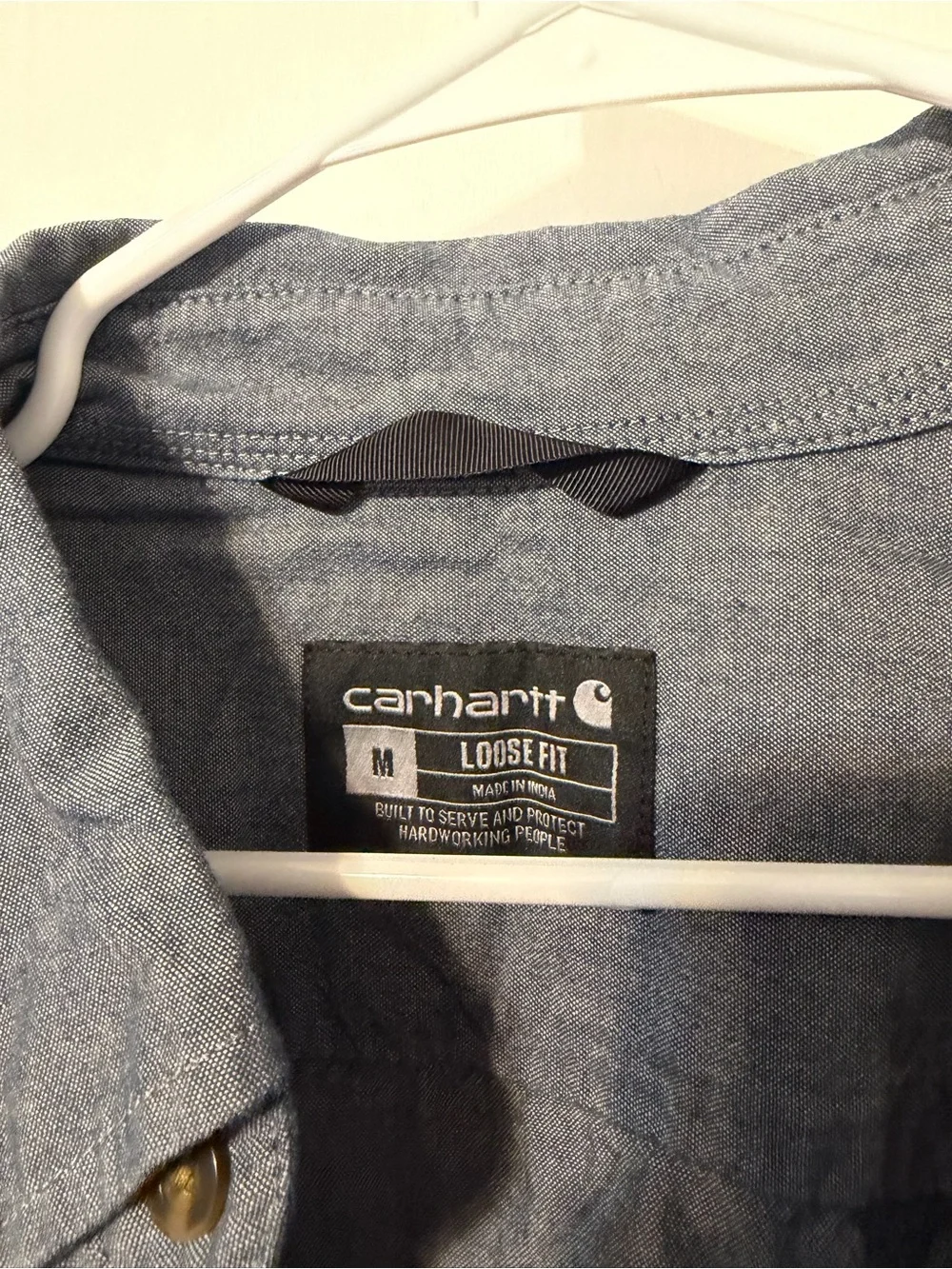 Carhartt Men's Lightweight Chambray Shirt Jacket - Blue